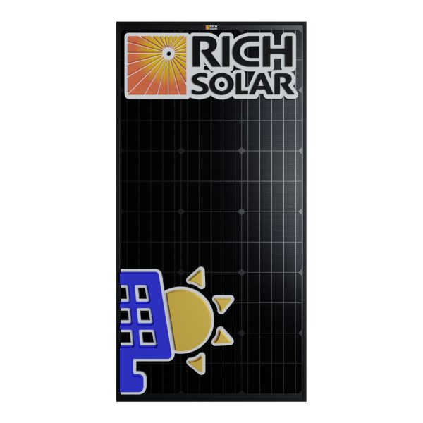 100W Mono Black 36 Half Cells Rich Solar