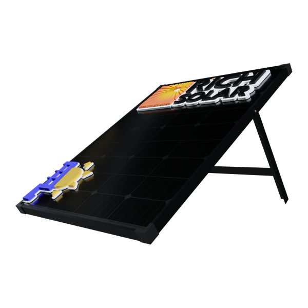 100W Portable Mono Solar Panel Black