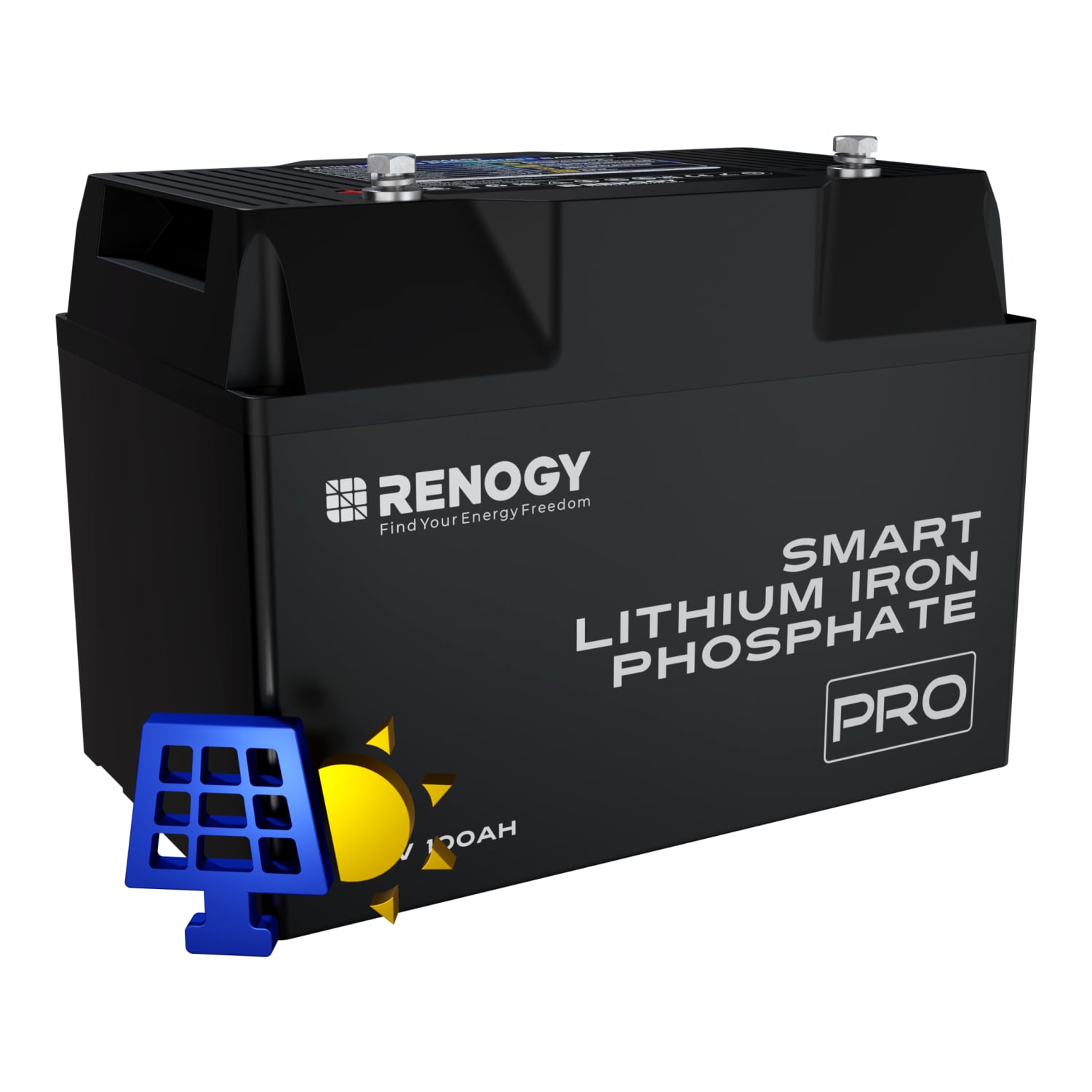 12.8V 100Ah Pro Smart Lithium Battery Bluetooth