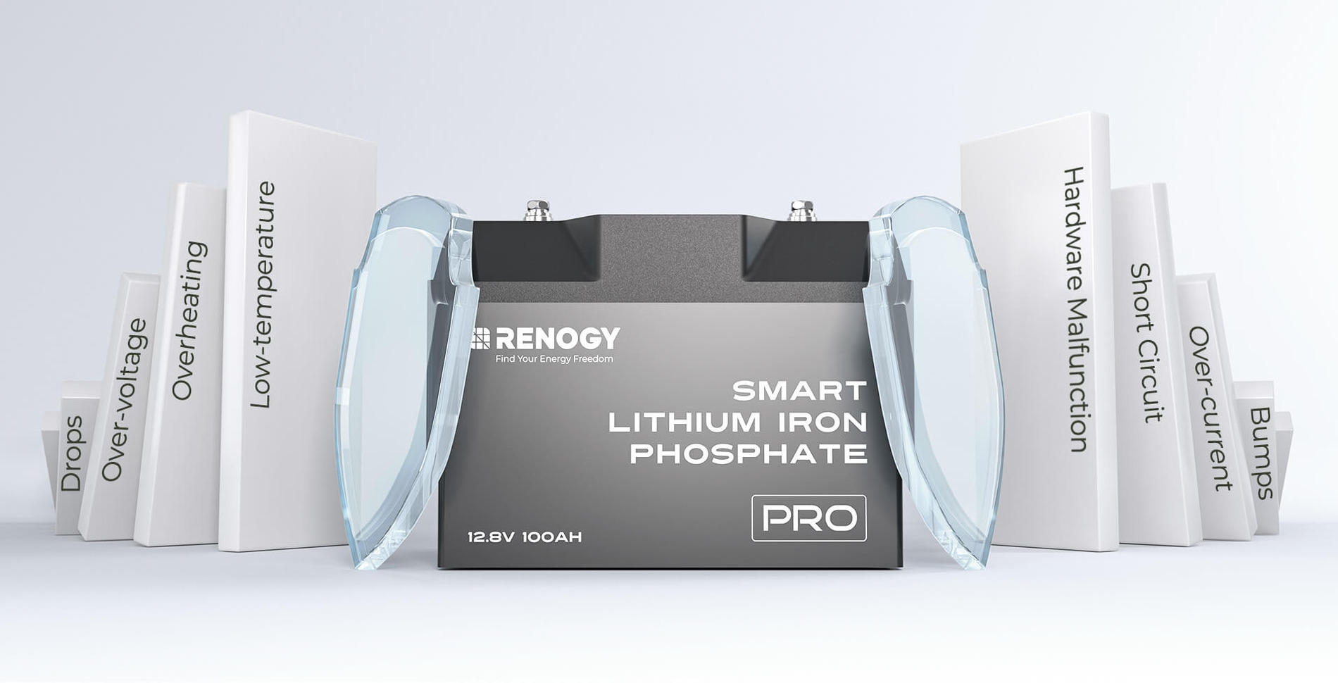 Renogy 12.8V 100Ah Pro Smart Lithium Battery