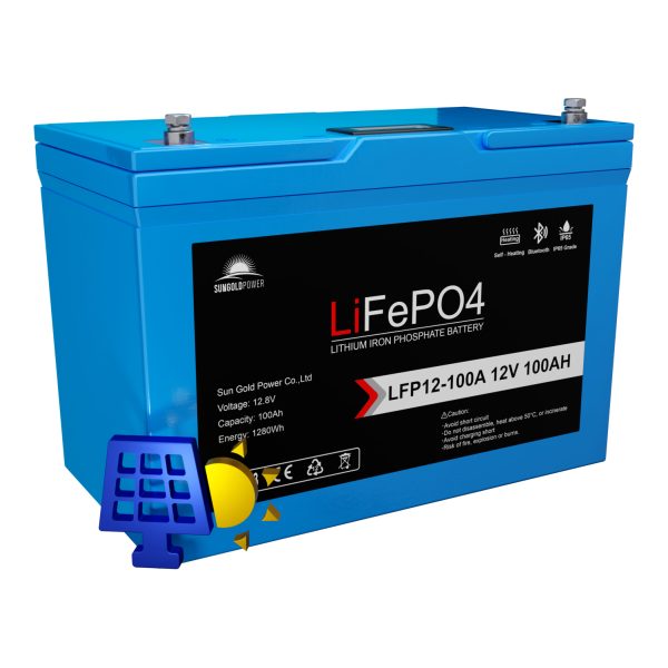 12.8V 100Ah Lifepo4 Deep Cicle Battery Bluetooth