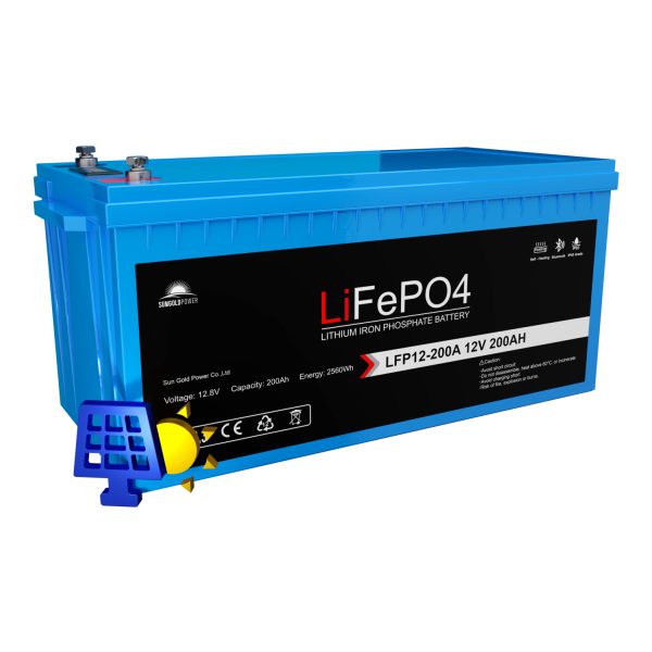 12.8V 200Ah Lifepo4 Deep Cicle Battery Bluetooth