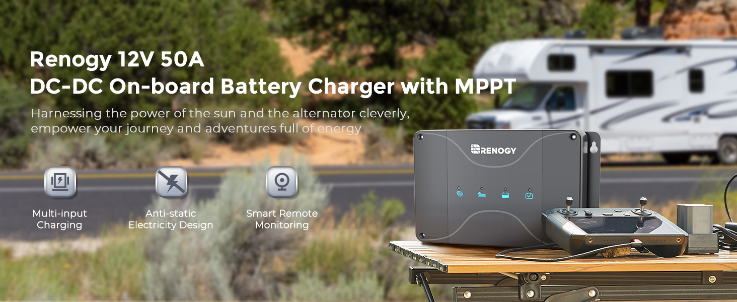 50A MPPT 12V DC-DC Onboard Battery Charger