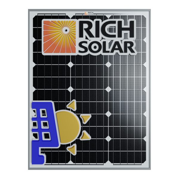 50W Monocrystalline 18 Half Cells Rich Solar