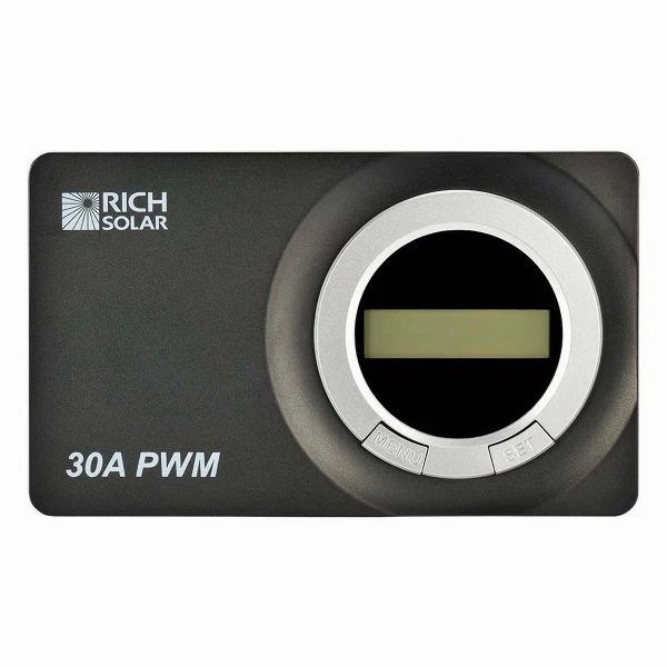 PWM 30 Amp Solar Controller Flush Mount