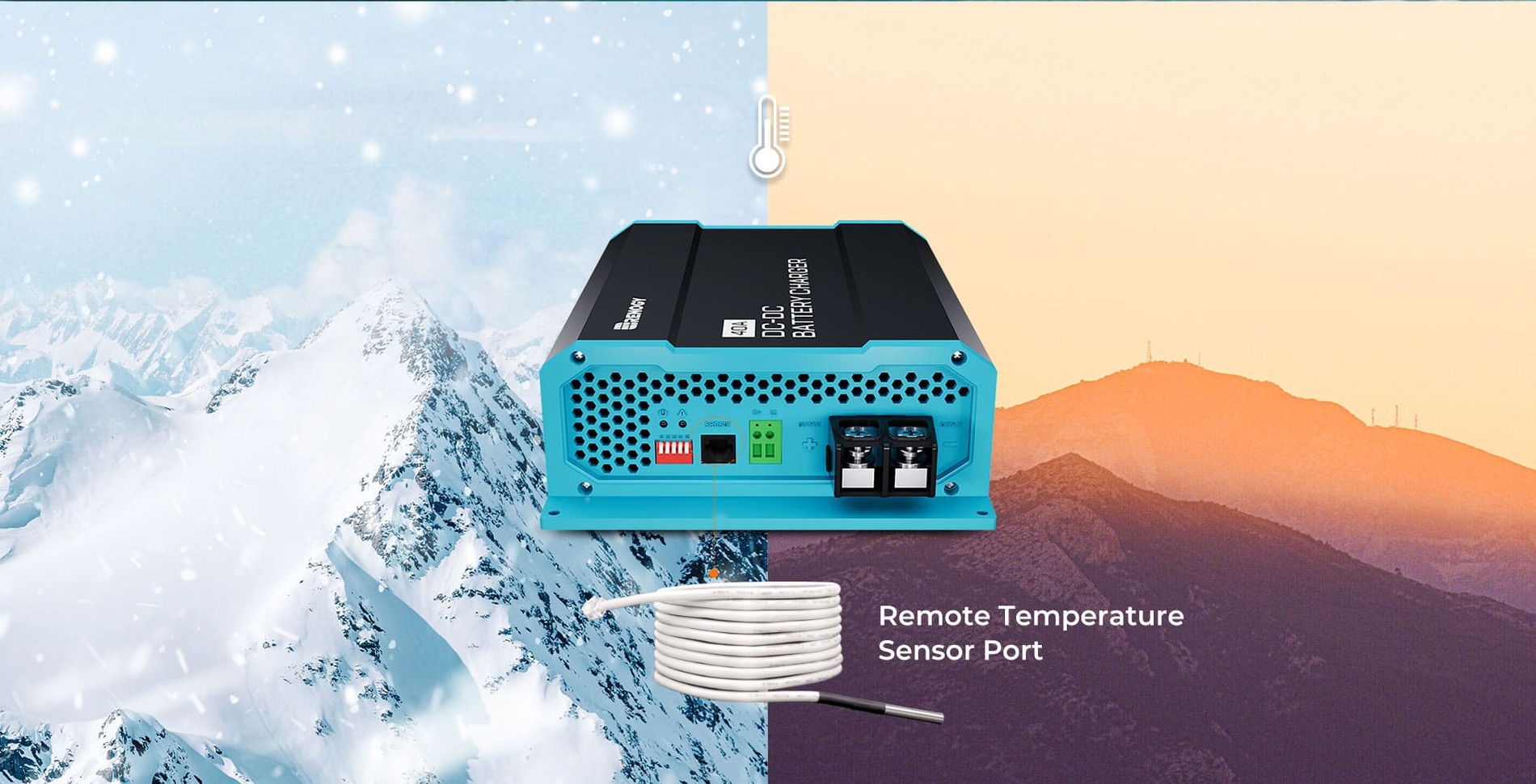 Renogy 40A DC-DC Battery Charger - Components