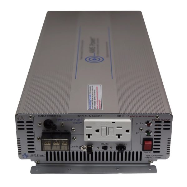 Industrial Power Inverter 3KW 12VDC 120VAC AIMS