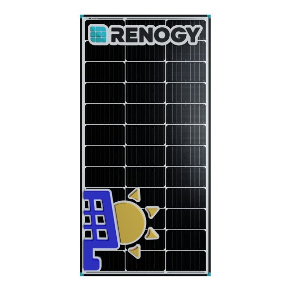 100W 36 Half Cells Black Frame Solar Panel Renogy