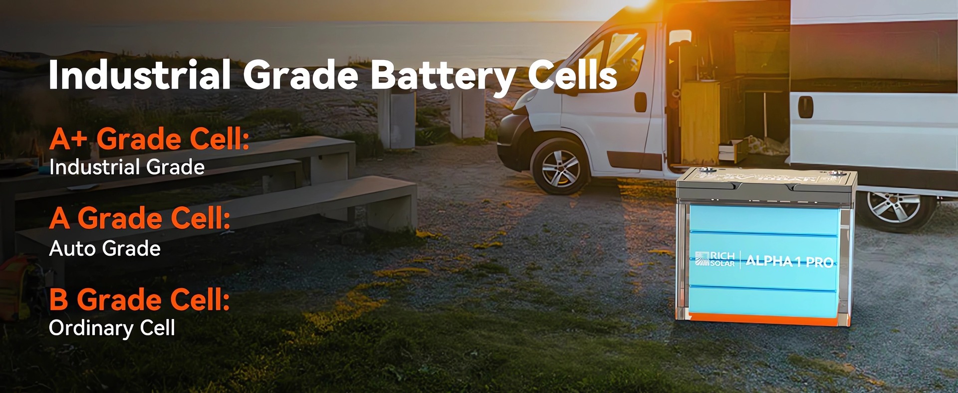 RichSolar battery with charging setup