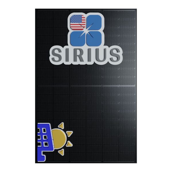 410W 108 Half Cells Bifacial Black Solar Panel Sirius